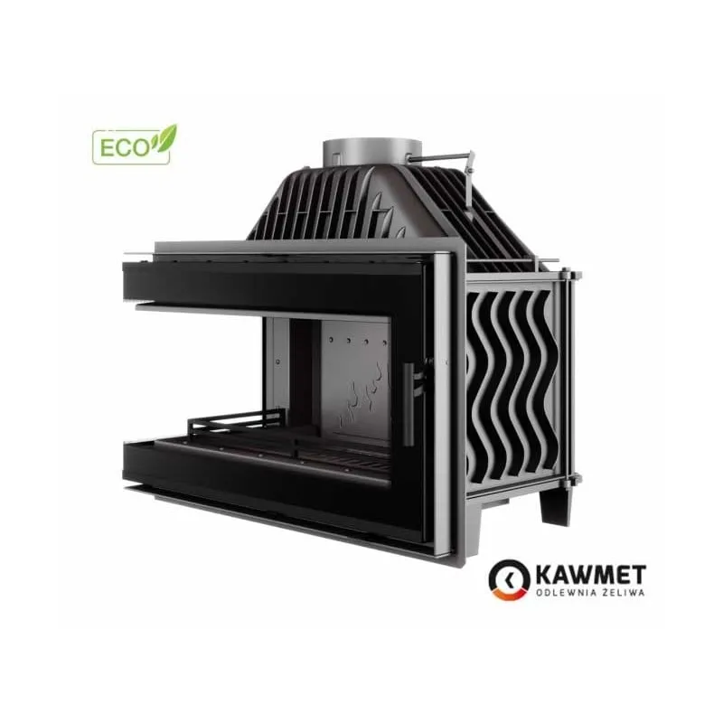 kamin ugradbeni kawmet w16 lb black (13,5 kw) eco - slika 2
