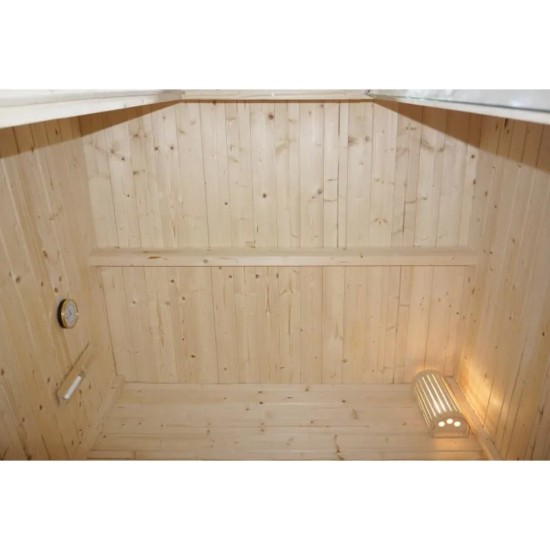 sauna vanjska helsinki za 2-3 osobe. 165x175x218,9 cm (komplet za slaganje) - slika 7