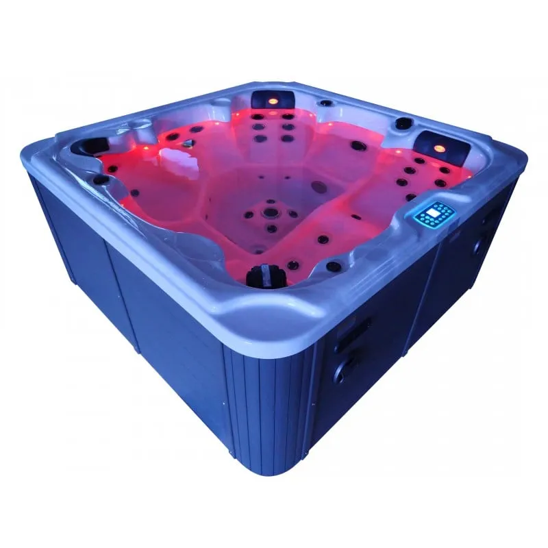 bazen hidromasažni- jacuzzi vanjski oasis maxi - bijeli mramor 210x210x95 cm - slika 25