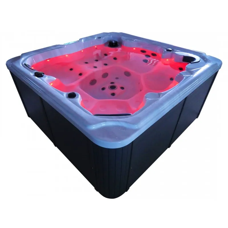 bazen hidromasažni- jacuzzi vanjski oasis maxi - bijeli mramor 210x210x95 cm - slika 18