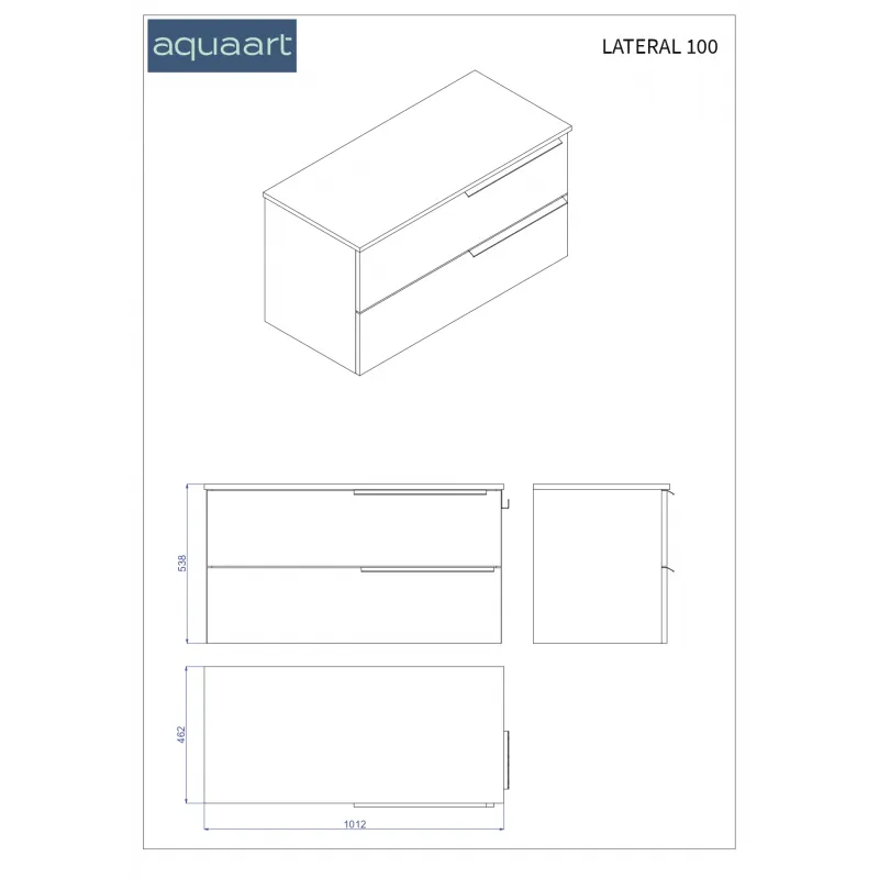 lateral 80 donji kupaonski ormarić u hrast natural dekoru s pločom scivaro škriljevac - slika 3