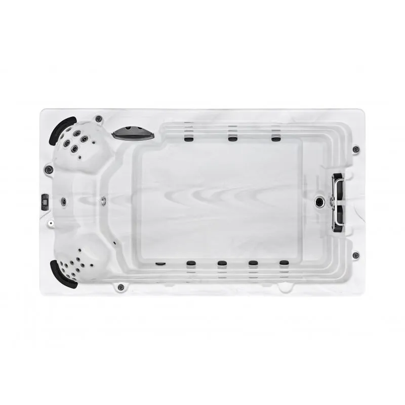 bazen hidromasažni-jacuzzi ibiza srebrno-bijela 400x228x131 cm - slika 2