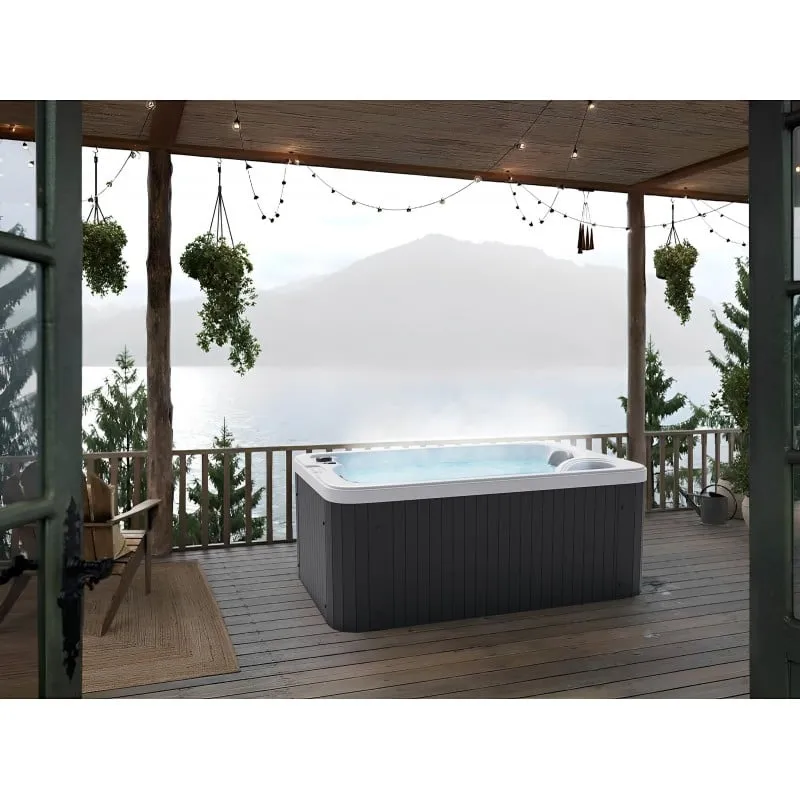 bazen hidromasažni- jacuzzi vanjski split - bijeli mramor 175x115x70 cm - slika 20