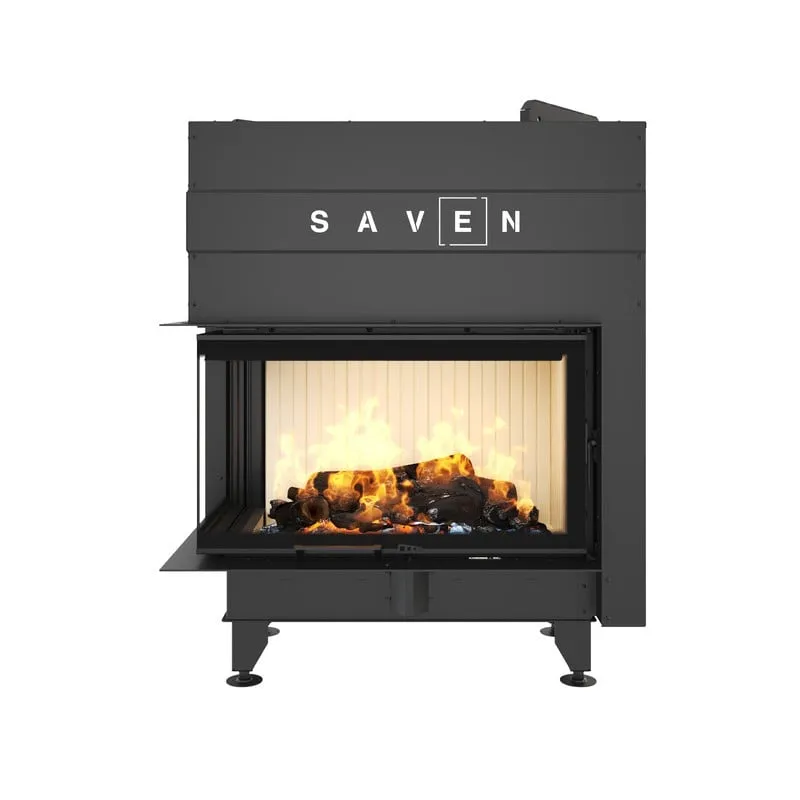 kamin ugradbeni g/saven energy up 85x50x47l (17,0 kw) - bijeli šamot - slika 3