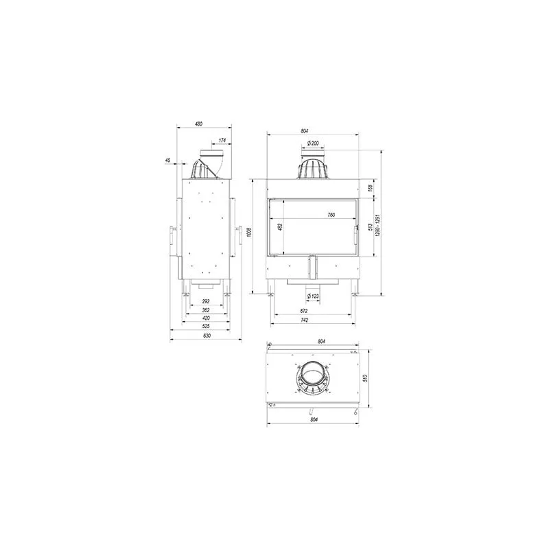 lucy 14 t ugradbeni kamin - slika 5