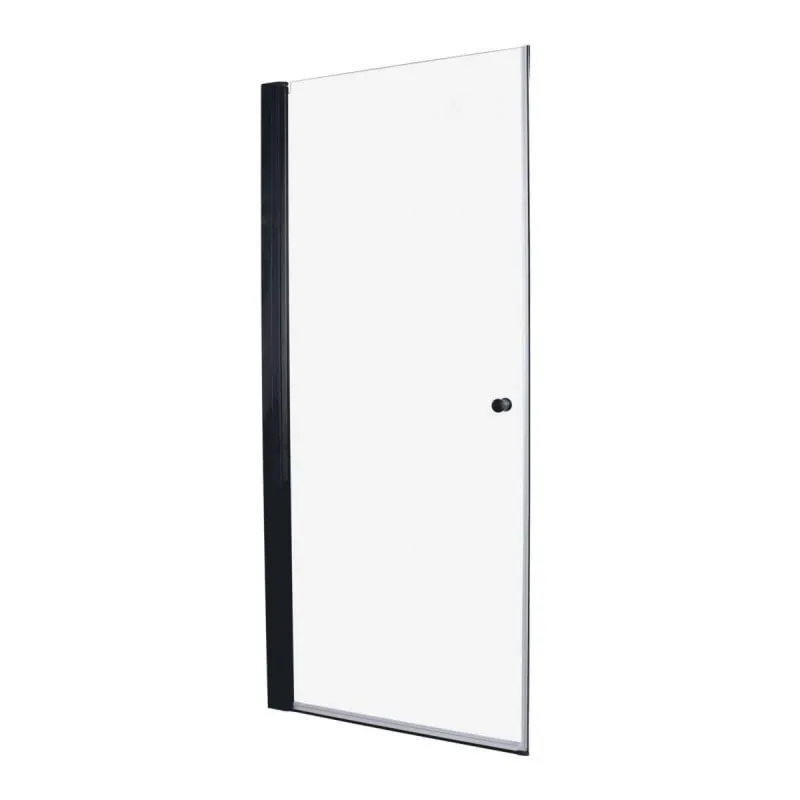 vrata za tuš kabinu mat crna 75-77x195cm - slika 2