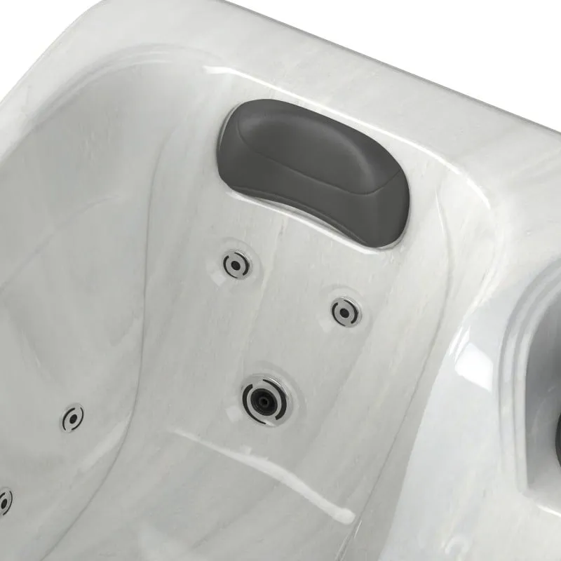 bazen hidromasažni- jacuzzi vanjski split - bijeli mramor 175x115x70 cm - slika 9