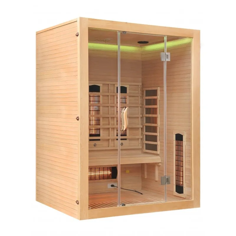 sauna infracrvena otvorena za 3 osobe 150x120x200 cm - slika 12