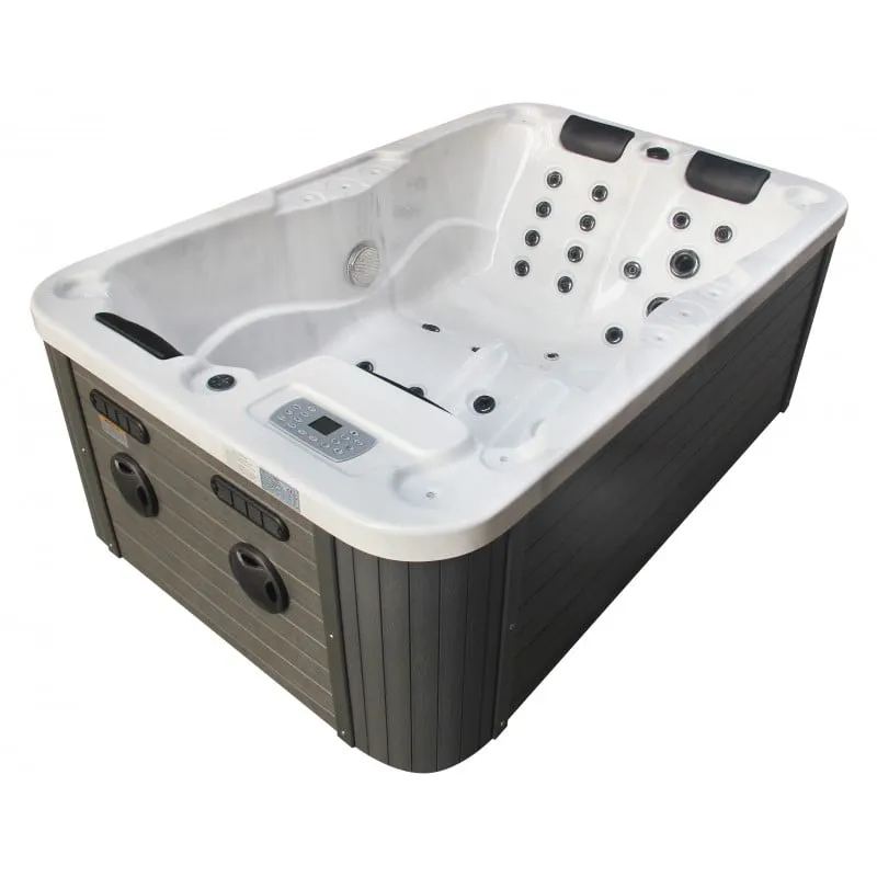 bazen hidromasažni - jacuzzi vanjski modena - bijeli mramor 205x130x70 cm - slika 5
