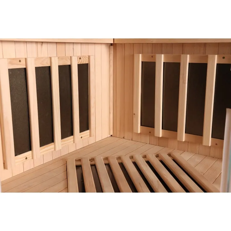 sauna supreme infracrvena za 2 osobe 120x120x190 cm - slika 7