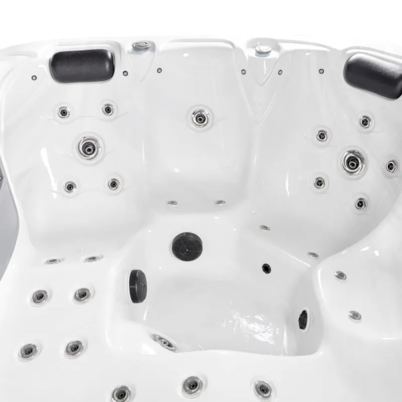 bazen hidromasažni-jacuzzi vanjski tahiti - bijeli mramor 200x200x88 cm - slika 6