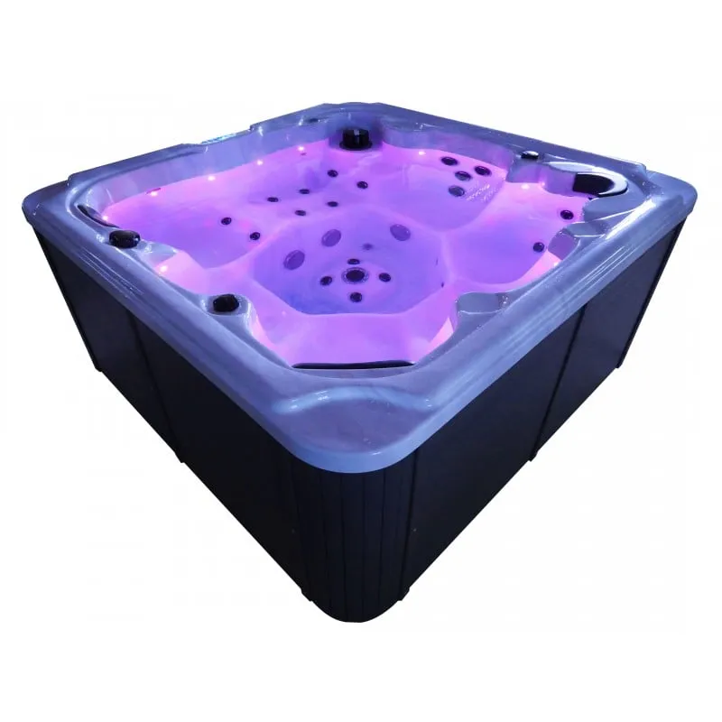 bazen hidromasažni- jacuzzi vanjski oasis maxi - bijeli mramor 210x210x95 cm - slika 20