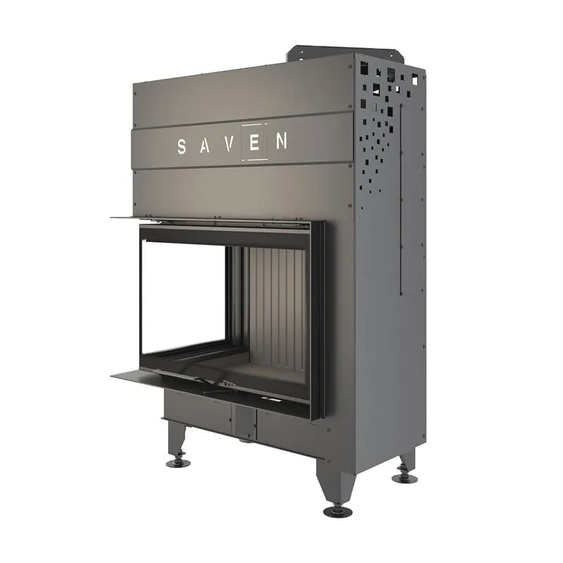 kamin ugradbeni g/saven energy up 75x50x47l (15,1 kw) - crni šamot - slika 5