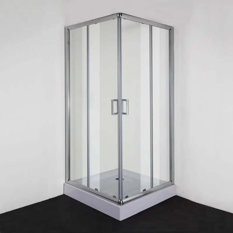 Tuš kabina pravokutna KVD90, serija BQ 90x90x190 cm, krom s EASY CLEAN premazom - Mihovljan, Čakovec