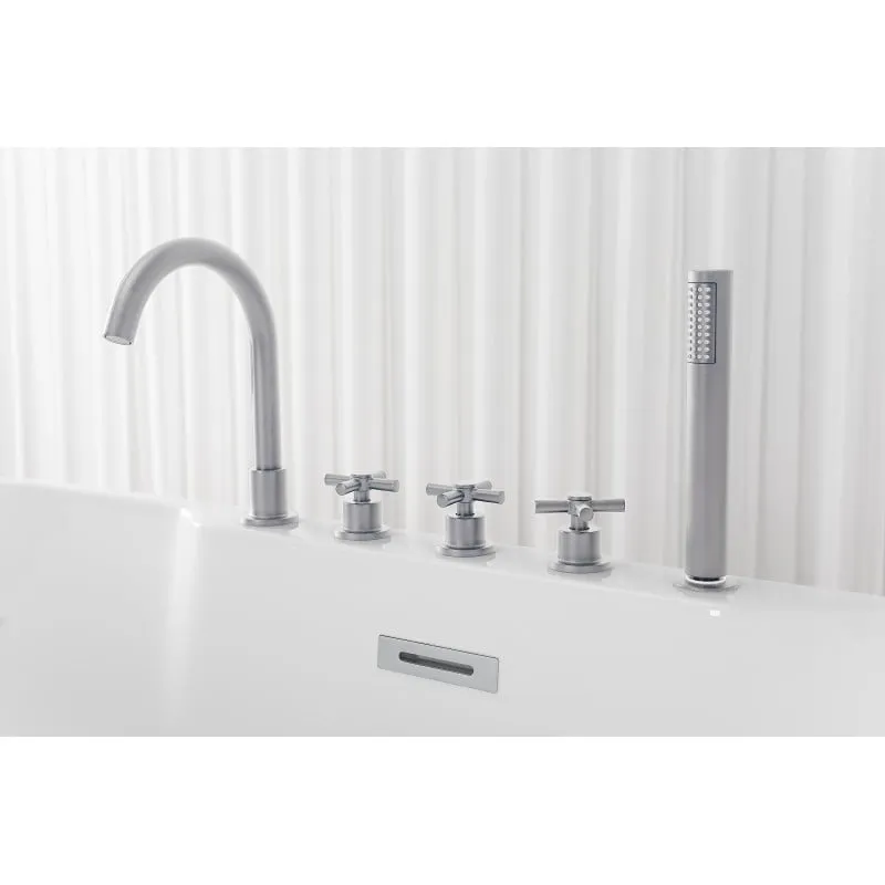 kada samostojeća aruba krom 170x75x58 cm - slika 13