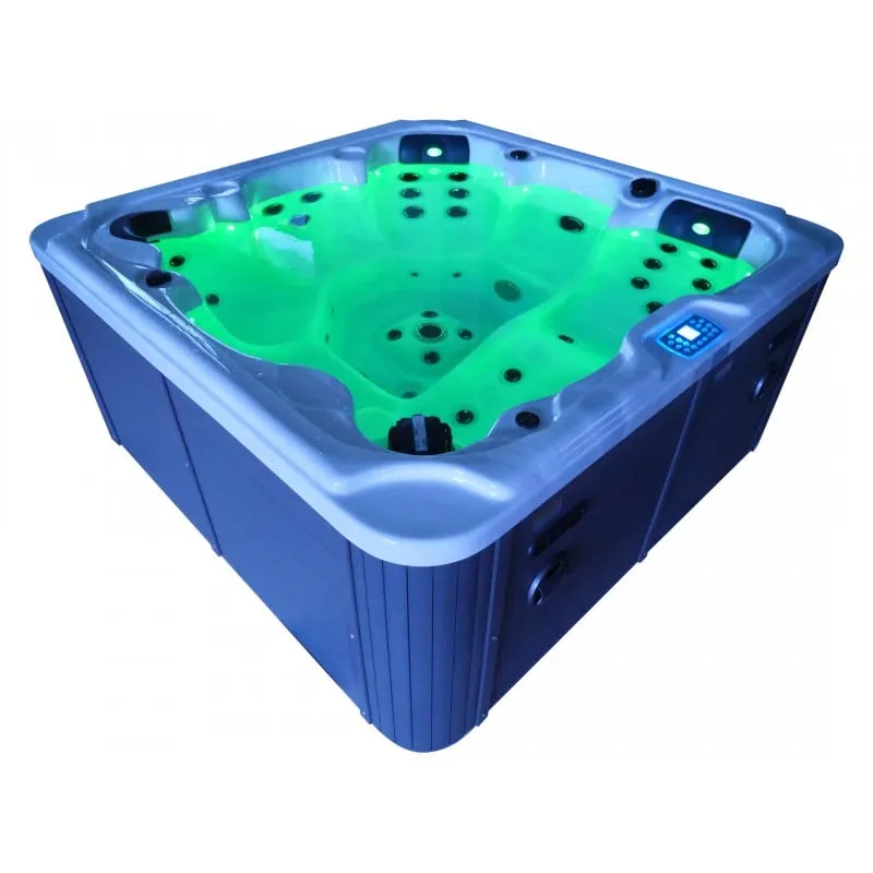 bazen hidromasažni- jacuzzi vanjski oasis maxi - bijeli mramor 210x210x95 cm - slika 24