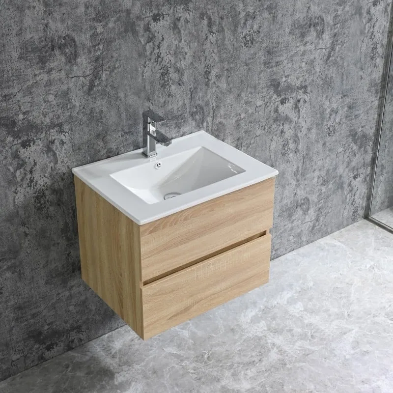 kupaonski ormarić corbo 60 cm smeđi - slika 2