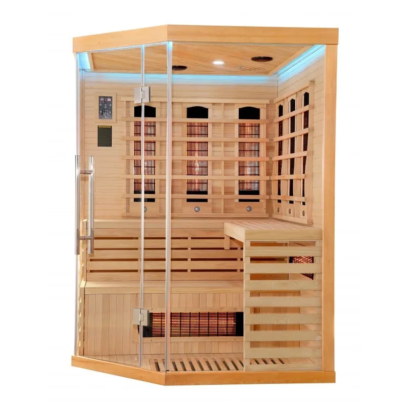 sauna deluxe infracrvena za 3-4 osobe 150x150x200 cm - slika 11
