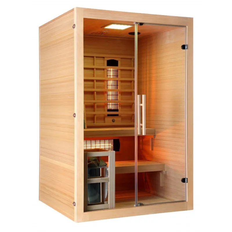 sauna infracrvena twincombi za 2 osobe 130 x 120 x 200 cm - slika 7
