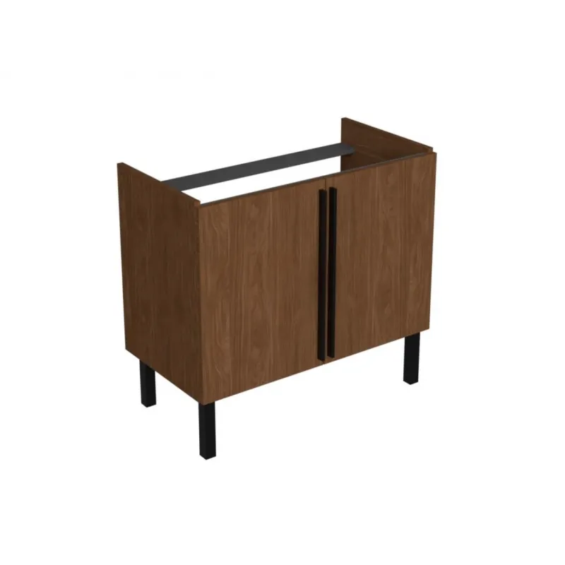 sharp doors 85 donji kupaonski ormarić lincoln crna ručkica - slika 4