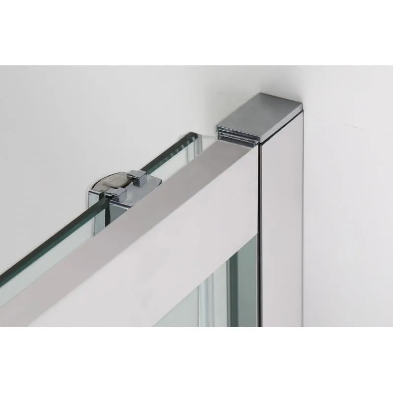 fiksno staklo 90cm krom 88,5-90x195cm - slika 2