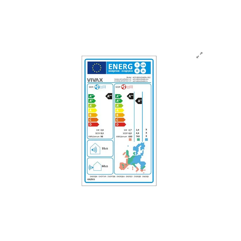 vivax cool, klima uređaji, acp-09ch25aeri+ r32 silver - slika 3
