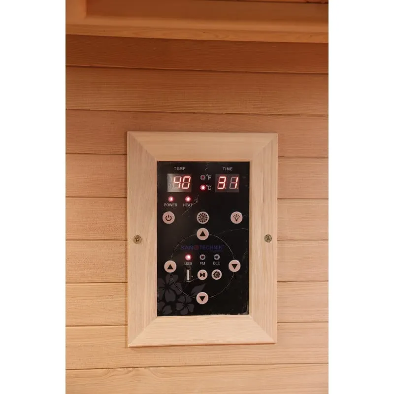sauna supreme infracrvena za 2 osobe 120x120x190 cm - slika 8
