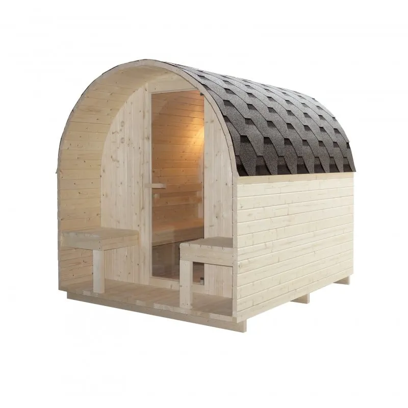 sauna vanjska island xl za 4 osebe 189x220x200 cm - slika 6