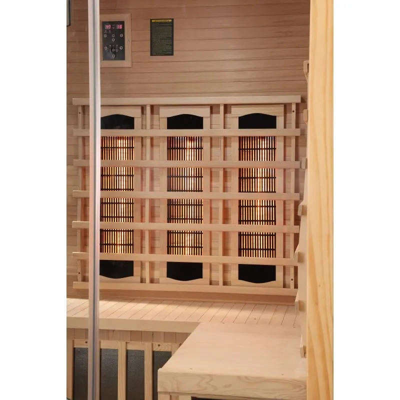 sauna supreme infracrvena za 2 osobe 120x120x190 cm - slika 15