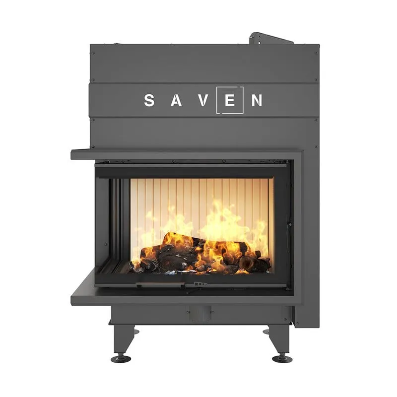 kamin ugradbeni g/saven energy up 75x50x47l (15,1 kw) - bijeli šamot - slika 9