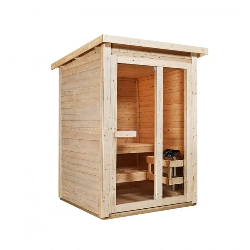 sauna vanjska helsinki za 2-3 osobe. 165x175x218,9 cm (komplet za slaganje) - slika 2