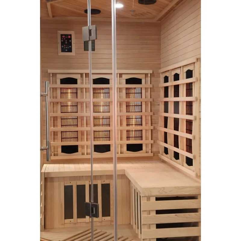 sauna supreme infracrvena za 2 osobe 120x120x190 cm - slika 14