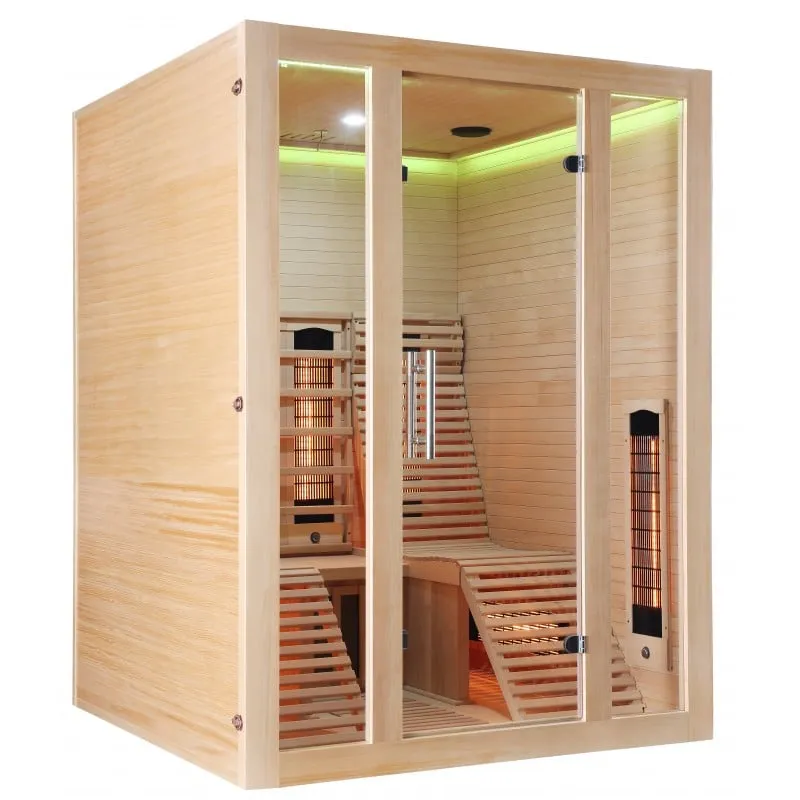 sauna infracrvena oslo kabina za 2 osobe 150x150x200 cm - slika 11
