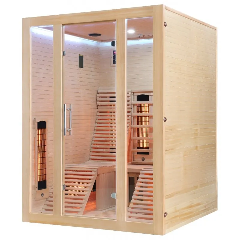 sauna infracrvena oslo kabina za 2 osobe 150x150x200 cm - slika 7