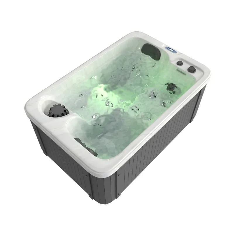 bazen hidromasažni- jacuzzi vanjski split - bijeli mramor 175x115x70 cm - slika 17