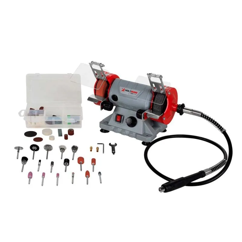 mini stolna brusilica set 110 kom. dsm75set-230v holzmann maschinen - slika 4