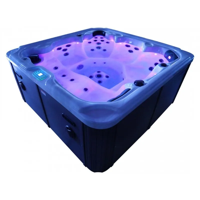 bazen hidromasažni- jacuzzi vanjski oasis maxi - bijeli mramor 210x210x95 cm - slika 15
