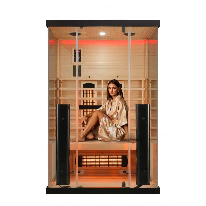 sauna billund 2 nova infracrvena za 2 osobe 125x100x190 cm (komplet za montažu) - slika 16