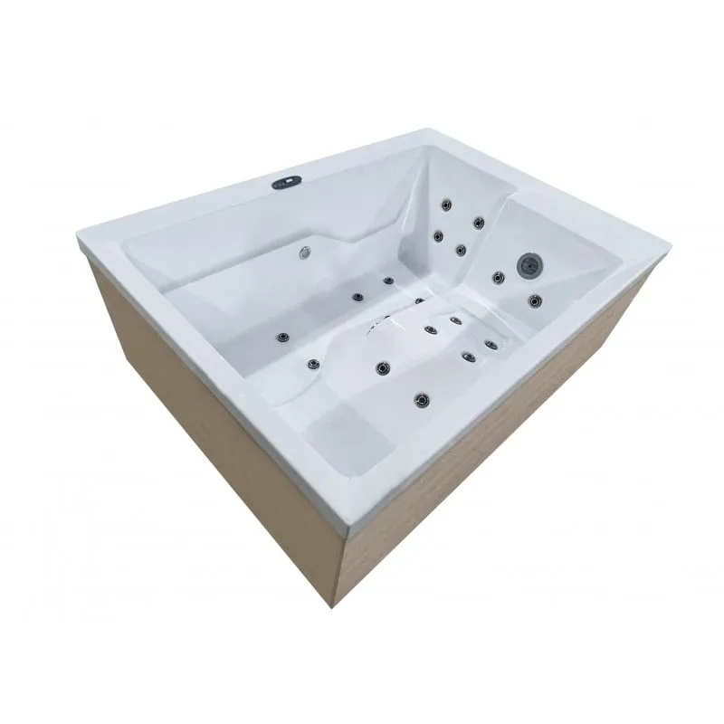 bazen hidromasažni - jacuzzi vanjski zadar - bijeli 190x140x70 cm, uključen pokrov i stepenice - slika 6