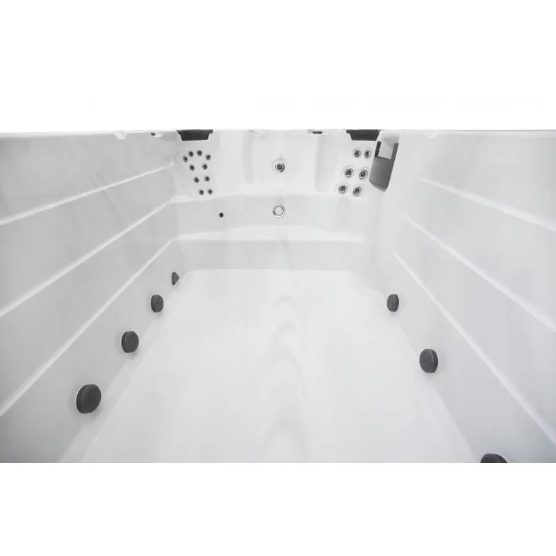 bazen hidromasažni-jacuzzi ibiza srebrno-bijela 400x228x131 cm - slika 6