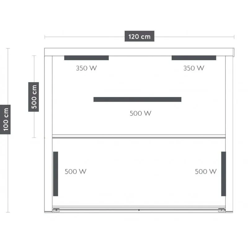 sauna infracrvena ruby 2 za 2 osobe 120x100x195 cm - slika 9