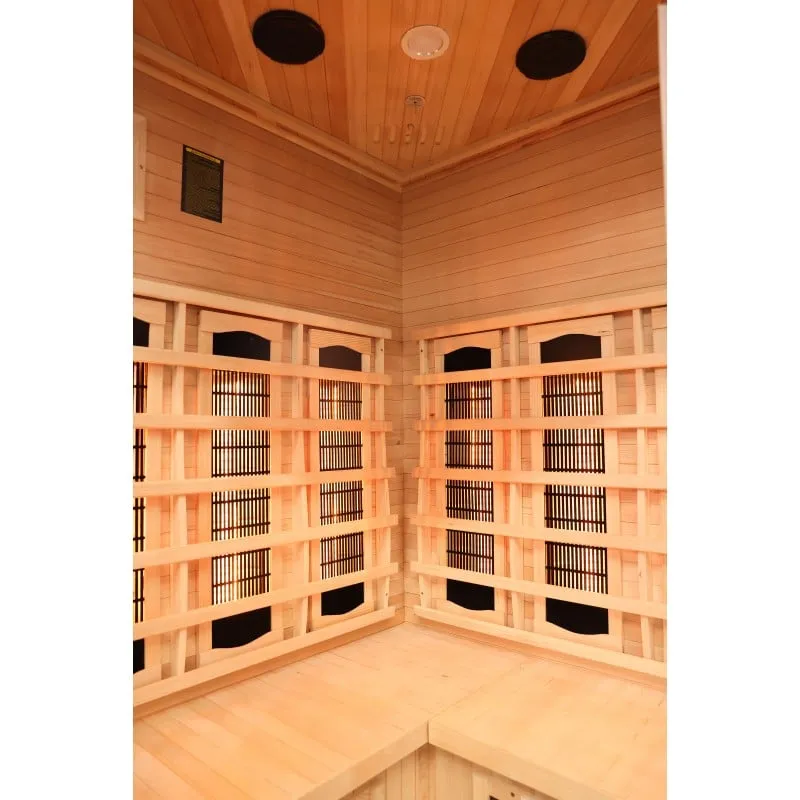 sauna supreme infracrvena za 2 osobe 120x120x190 cm - slika 12