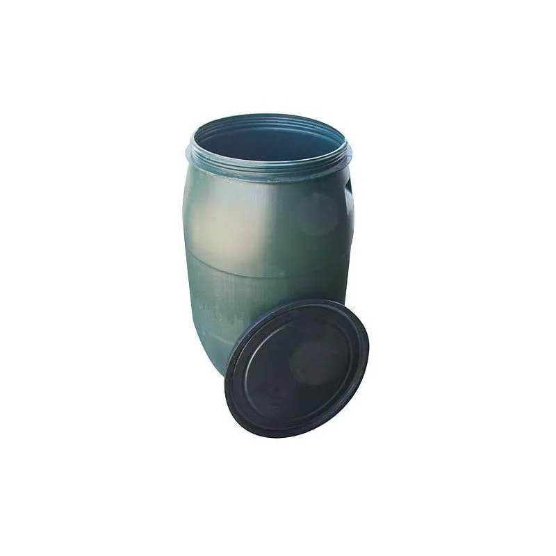 bačva pvc zelena 120l fi 395mm, poklopac z navojem - slika 2