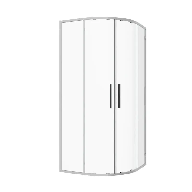 polukružna tuš kabina krom 80x80x200cm esg easy-clean - slika 2