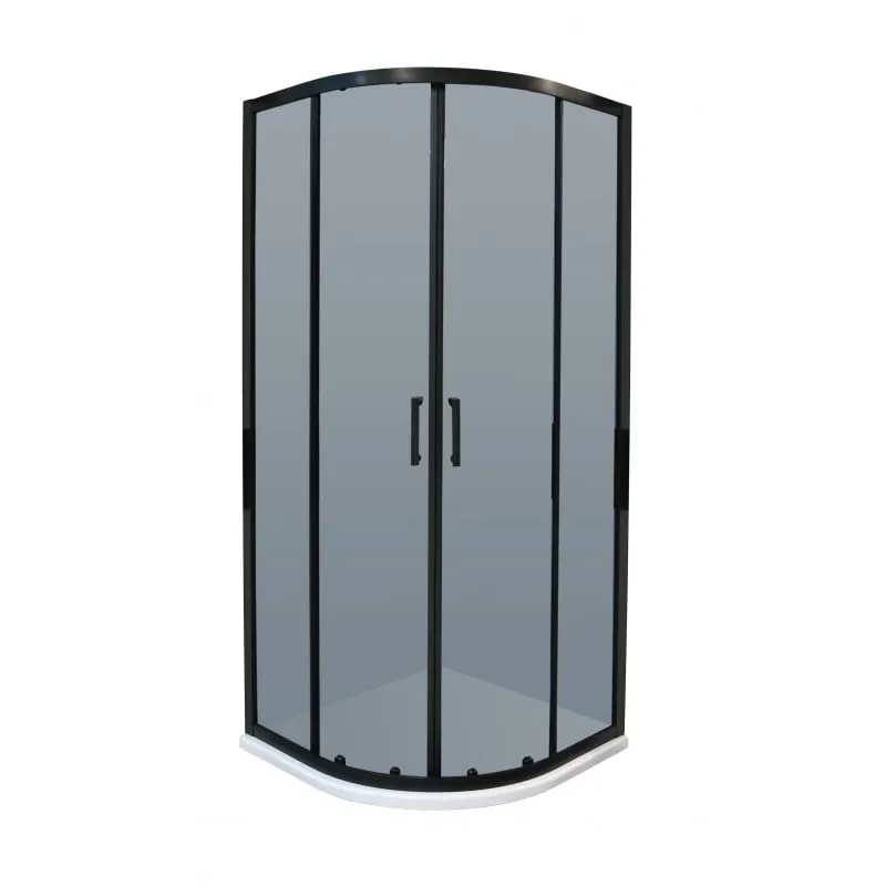 tk black 90 polukružna tuš kabina 90x90x195cm - slika 3