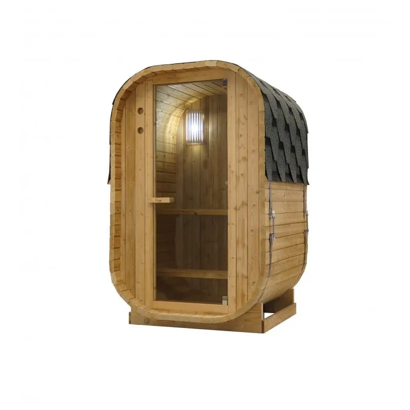 sauna vanjska lindholm za 1-2 osobe 128,2 x 120 x 194 cm (komplet za montažu) - slika 2