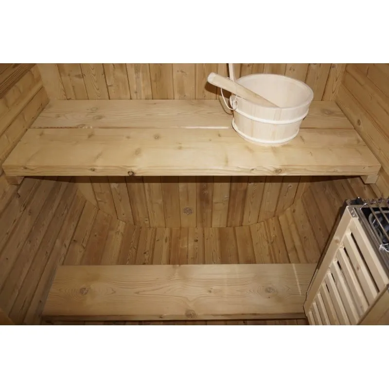 sauna vanjska lindholm za 1-2 osobe 128,2 x 120 x 194 cm (komplet za montažu) - slika 5
