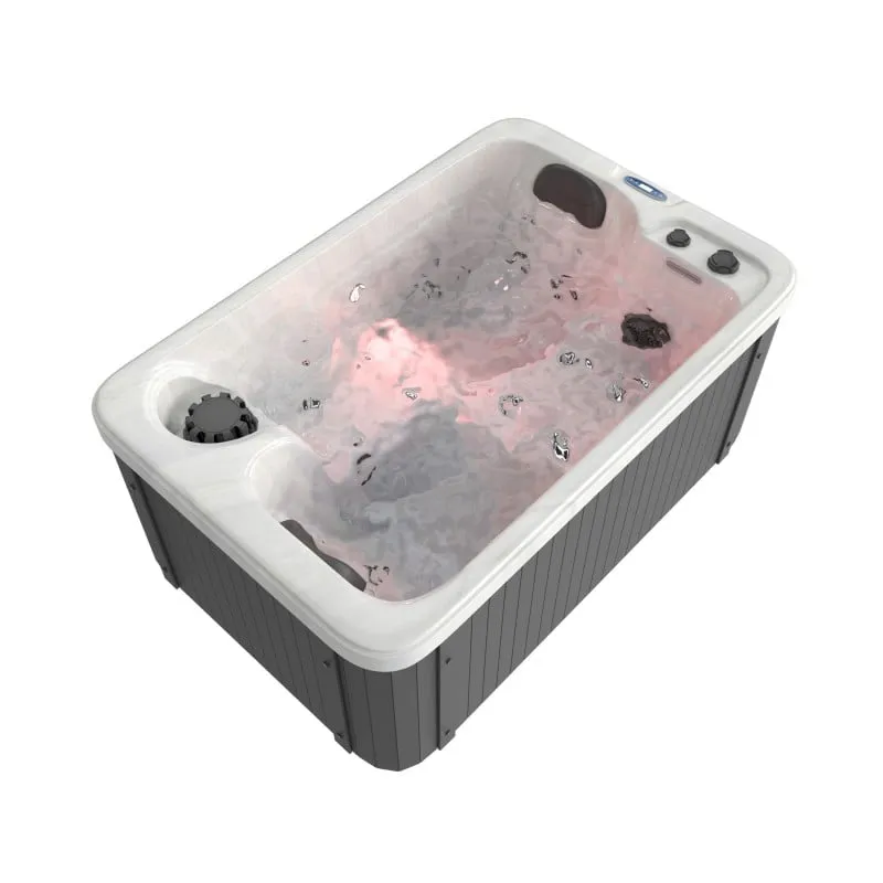 bazen hidromasažni- jacuzzi vanjski split - bijeli mramor 175x115x70 cm - slika 15