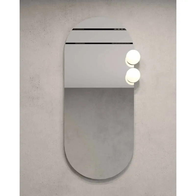 lit ovalno ogledalo s rasvjetom 45x105 cm - slika 2