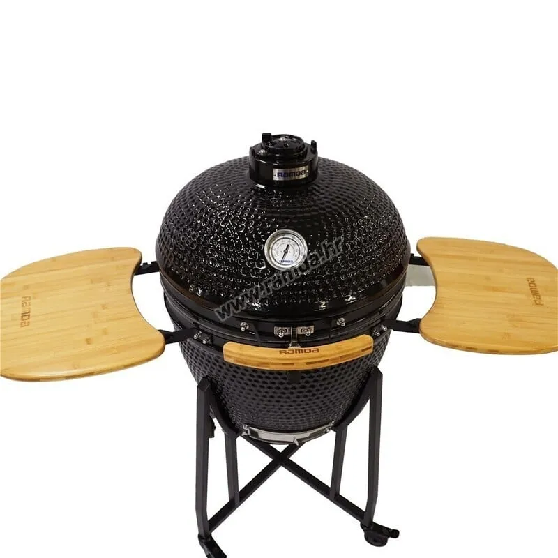 roštilj kamado fish pattern crni fi 24", 60 cm - slika 5